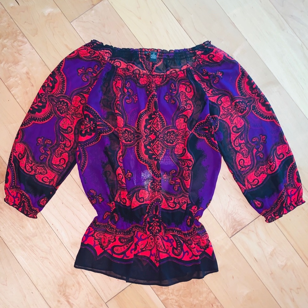 INC Sheer Blouse